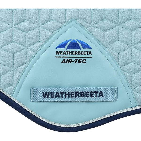 2026 WeatherBeeta Suede Elite Air-Tec Jump Shaped Saddle Pad 1030347001 - Aqua